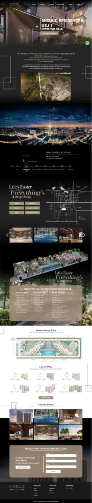 property landing page design malaysia